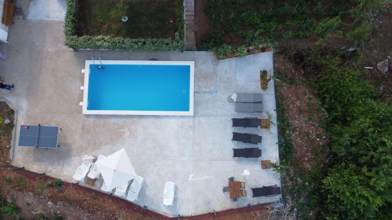 Apartments Nika With Swimming Pool And Beautiful Sea View Dobrec Luaran gambar