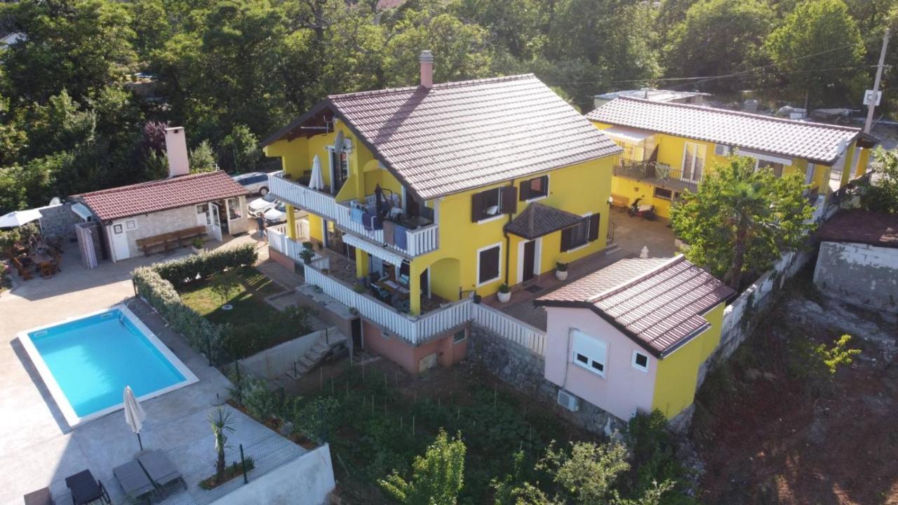 Apartments Nika With Swimming Pool And Beautiful Sea View Dobrec Luaran gambar